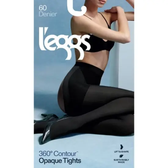 L'eggs Women's 60 Denier 360 Contour Opaque Tights image {1}
