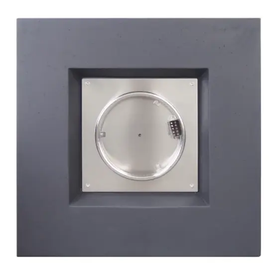 GDFStudio Hearth Outdoor 40,000 BTU Lightweight Concrete Square Fire Pit Table image {4}