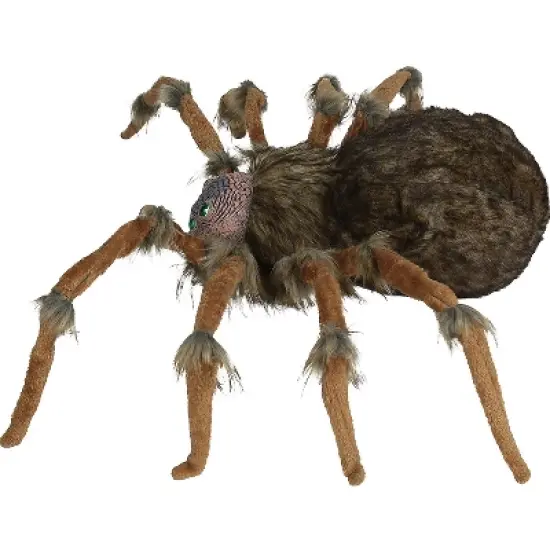 Halloween Express  Deluxe Lightup Wolf Spider Halloween Decoration - Size 53 in - Brown image {1}