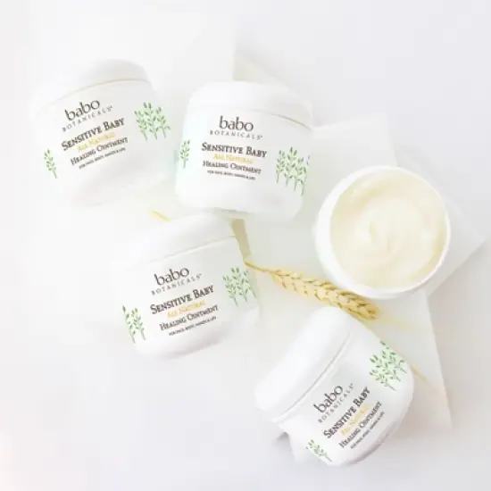 Babo Botanicals Sensitive All Natural Healing Baby Ointment with Colloidal Oatmeal - 4oz image {3}