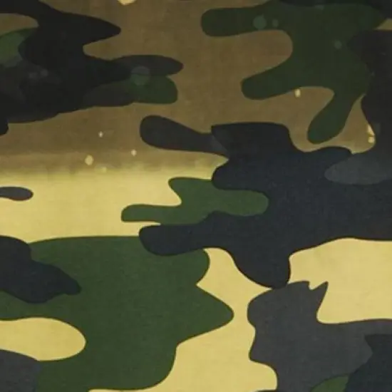 Elevenparis Mens Acid Wash Camo Embellished T-Shirt, Green, Medium image {2}