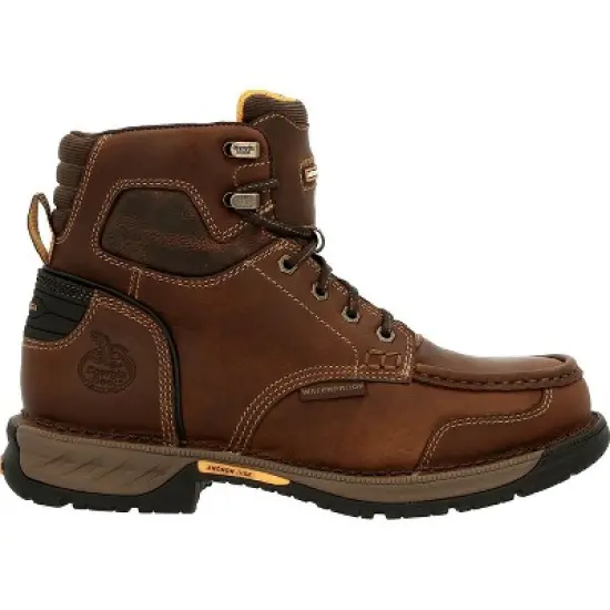 Men's Brown Georgia Boot Athens 360 Waterproof Work Boot Size 9 image {6}