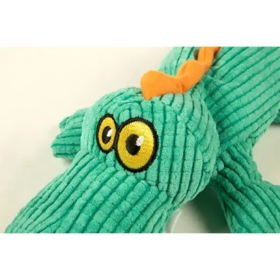 TrustyPup - Plush Gator Dog Toy - Teal - L - 1ct image {2}