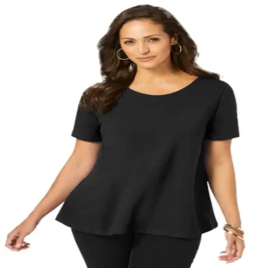 Jessica London Women&rsquo;s Plus Size Trapeze Tee image {1}