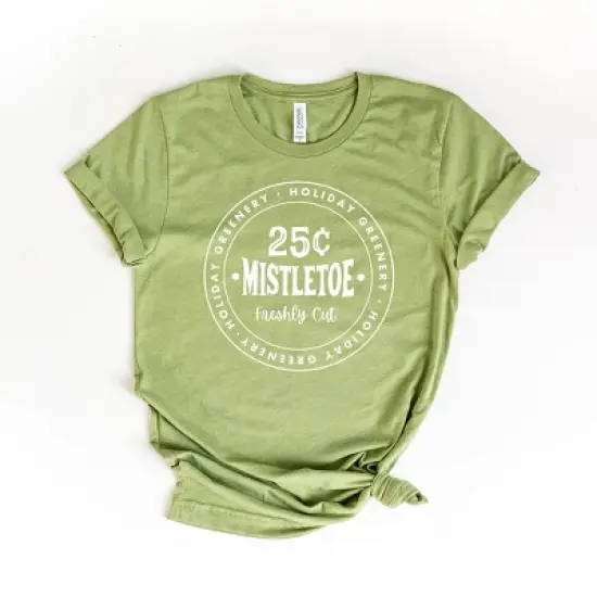 Simply Sage Market Women's Mistletoe Fresh Cut  Short Sleeve Graphic Tee image {3}