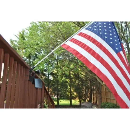 Maxsa Innovations Solar Powered LED Flag Light: Weather-Resistant Outdoor Solar Lighting, Black, Includes 1 LED Bulb image {6}