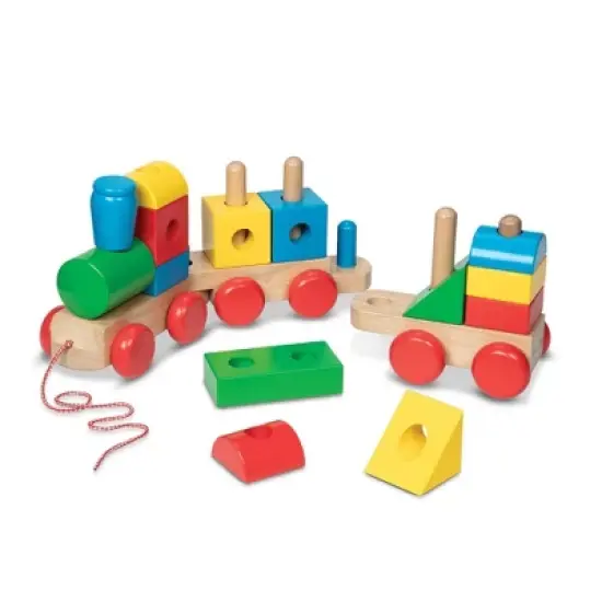 Melissa & Doug Wooden Jumbo Stacking Train - Classic image {3}