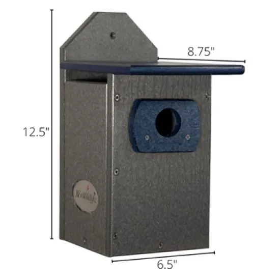 JCS Wildlife Recycled Poly Lumber Standard Bluebird House image {6}