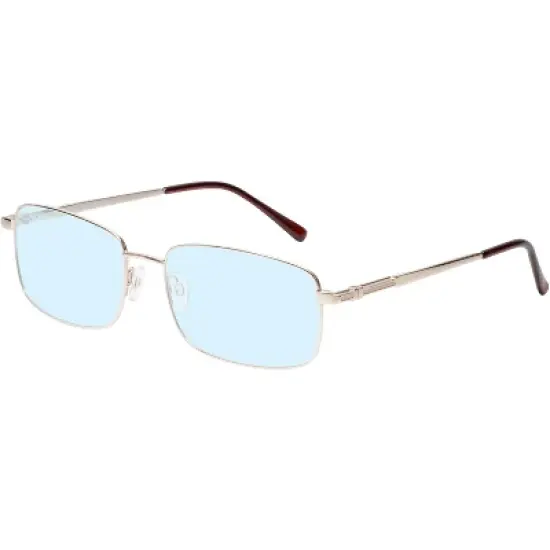 Enhance BIG&TALL EN4106 Men's Blue Light Blocking Designer Eyeglasses Gold 63 mm +0.25 Custom Lens Non-Refundable image {1}