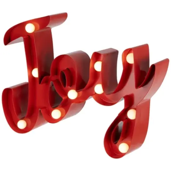 Northlight Lighted "Joy" Christmas Decoration - 11.25" image {4}