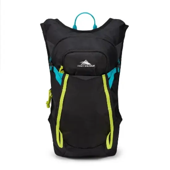 High Sierra Hydrahike 2.0 8L Hydration Water Backpack with Insulated Reservoir Pocket for Hiking, Running, Climbing, or Cycling, Black image {6}