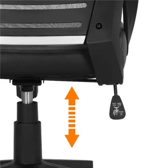 Yaheetech Adjustable Office Chair Midback Computer Chair with Lumbar Support image {6}