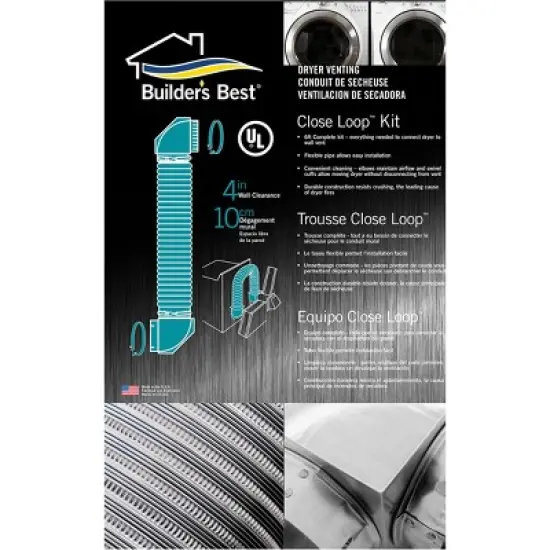 Builder's Best&reg; Saf-T-Duct&reg; UL Transition Duct Close Loop&trade; Kit in Silver image {4}