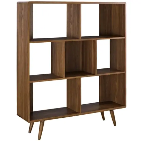 52" Realm Bookshelf Walnut - Modway image {1}