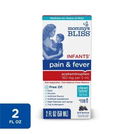 Mommy's Bliss Infants Acetaminophen Pain Reliever Liquid - 2oz image {12}