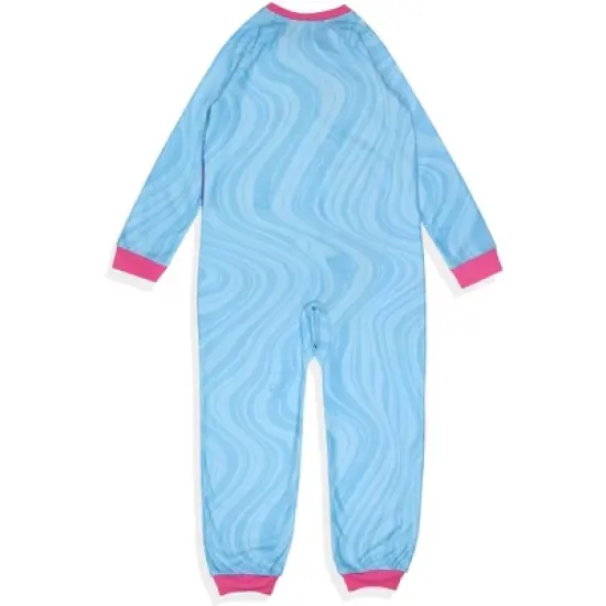 Barbie Girls' Mermaid Brooklyn and Malibu Footless Sleeper Pajama For Kids Blue image {5}