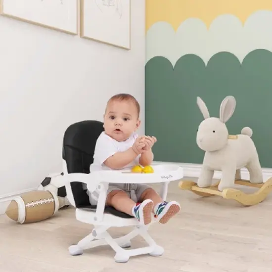 Dream On Me Munch N Go Booster Seat, Lightweight Compact Fold Travel Booster Seat, 3-in-1 Convertible, Three Level Height and Tray Adjustment image {2}