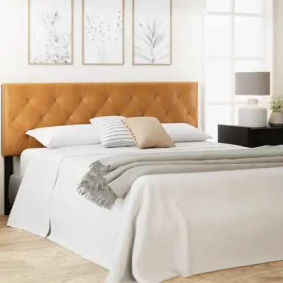 Avery Adjustable Faux Leather Headboard - Brookside Home image {2}
