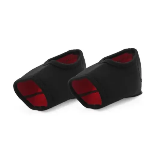 Unique Bargains Plantar Fasciitis Wrap Heel Arch Support Sleeve Cushion Black 1 Pair image {1}