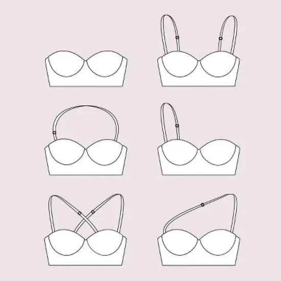 Smart&Sexy Womens Full Support Light Lined Strapless Bra image {5}