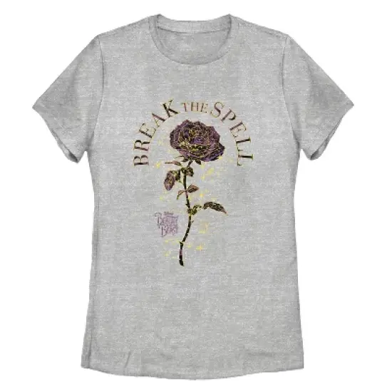 Women's Beauty and the Beast Break Spell Rose T-Shirt image {2}