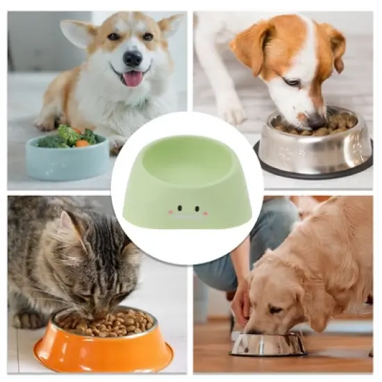 Unique Bargains Non-Skid Puppy Bowl Green 1 Pc image {3}