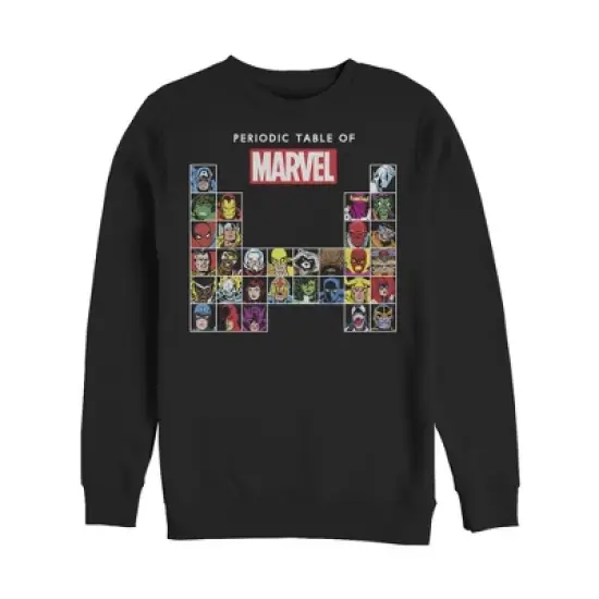 Men's Marvel Periodic Table of Heroes Sweatshirt image {2}