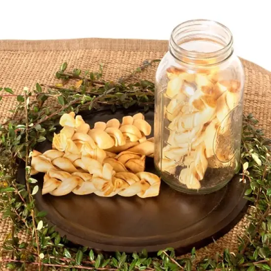 Pet Factory American Beefhide Braided Sticks - 6", 14 Count image {2}