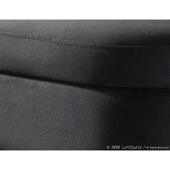 48" Chloe Contemporary Upholstered Storage Bench - LumiSource image {12}