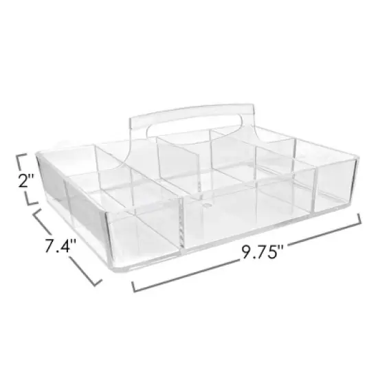 OnDisplay Deluxe Acrylic Rectangle Cosmetic/Jewelry Organization Tray image {4}