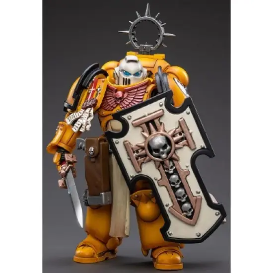 Primaris Space Marines Imperial Fists Bladeguard Veteran 1/18 Scale | Warhammer 40K | Joy Toy Action figures image {1}
