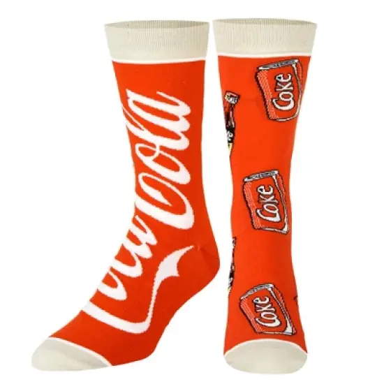 Cool Socks, Official Coca Cola Socks, Funny Novelty Print Adult image {1}
