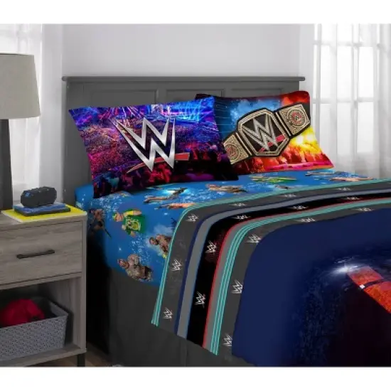 4pc WWE Full Kids' Bed in a Bag image {1}