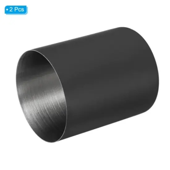 Unique Bargains Desk Stainless Steel Pencil Holders Makeup Brush Holder 2 Pcs image {2}