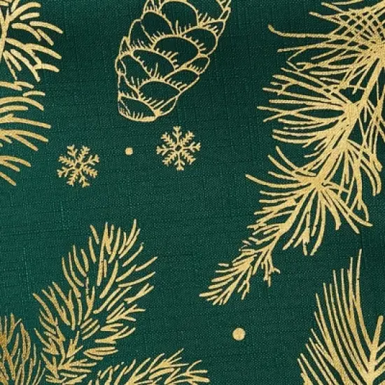 Elrene Pine Foil Fabric Holiday Tablecloth - Elrene Home Fashions image {2}