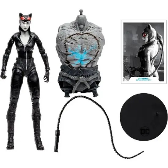 Mcfarlane Toys DC Multiverse 7 Inch Action Figure | Arkham City Catwoman (BW Gold Label) image {1}