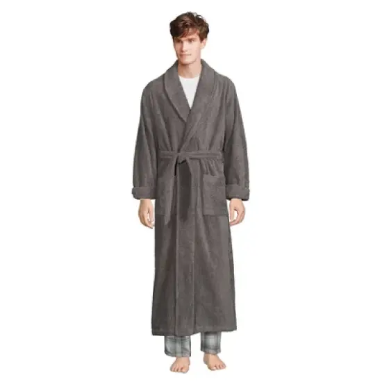 Lands' End Men's Full Length Turkish Terry Robe image {5}