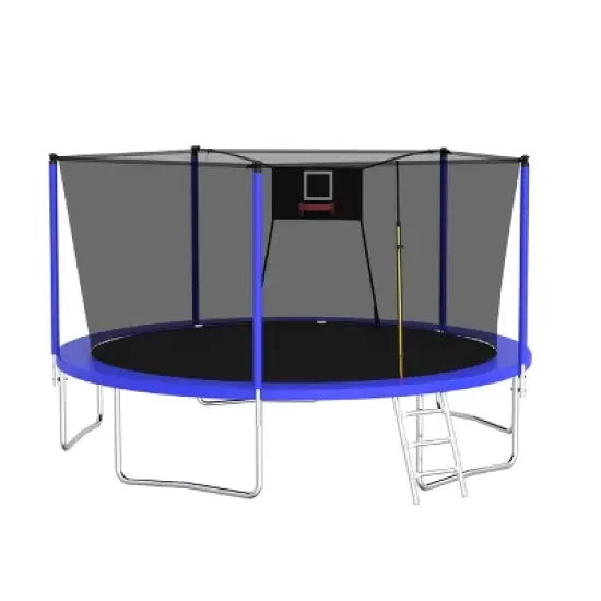 ORRD 14FT Trampoline ,Sports Fitness Trampolines with Enclosure Net, Recreational Trampolines for Outdoor Indoor image {10}