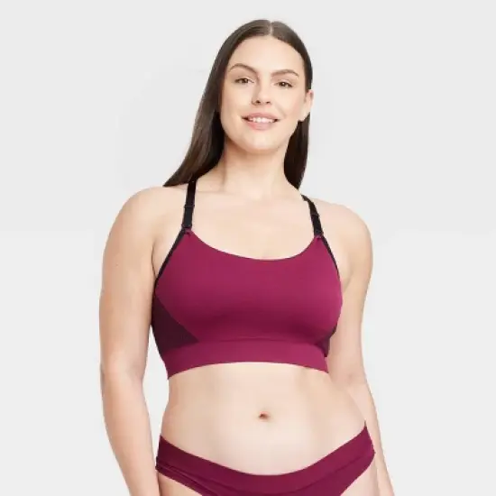 Women's Nursing Yoga Bralette - Auden&trade; Red image {3}