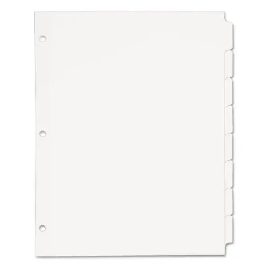 Avery Write-On Plain-Tab Dividers 8-Tab Letter 24 Sets 11507 image {2}