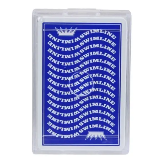 Swimline 3.5" Waterproof Swimming Pool Deck of Playing Cards - Blue/White image {2}