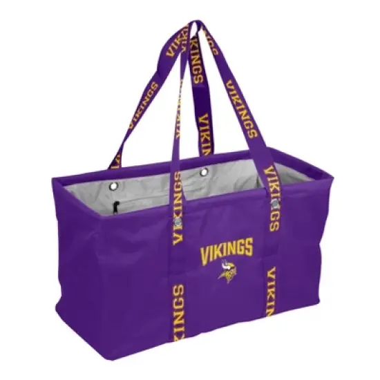 NFL Minnesota Vikings Picnic Tote: Sports Pattern Polyester Bag image {1}