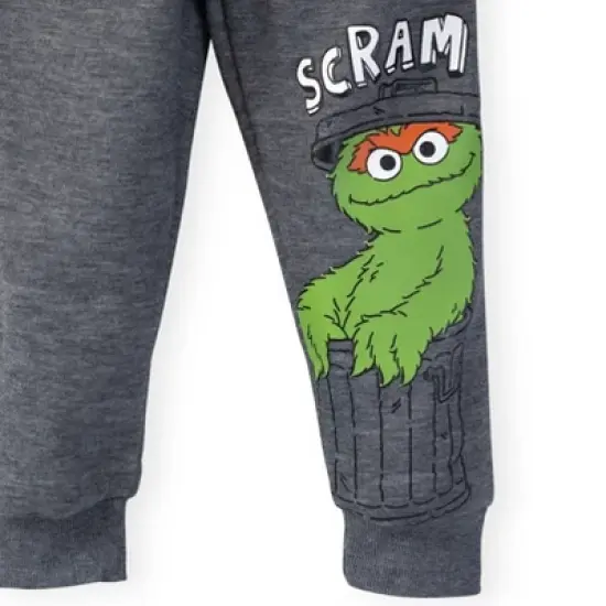Sesame Street Oscar the Grouch Cookie Monster Elmo Fleece 3 Pack Pants Toddler image {5}