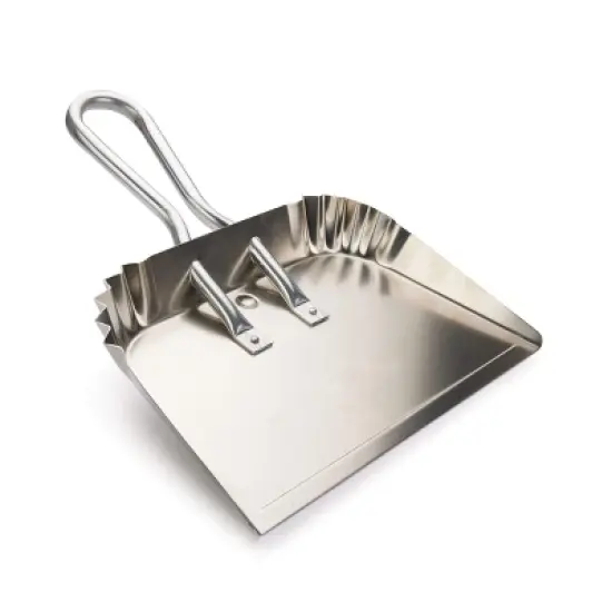 Amaroq Aluminum Stays-Flat Dustpan Lightweight Rust-Proof Aluminum Large 16" Wide image {1}