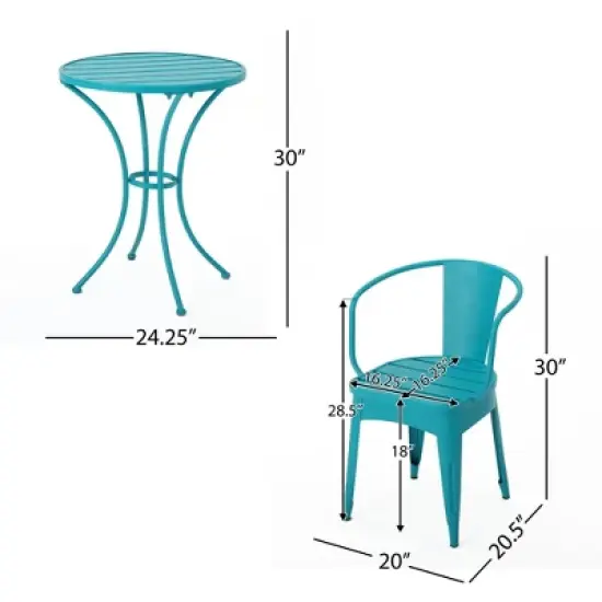 INFURNIC Patio Seating Sets Modern Outdoor Furniture Set Featuring Unique Design,Perfect for Gardens, Living Spaces, Blue, 20"*20.5"*30" image {4}