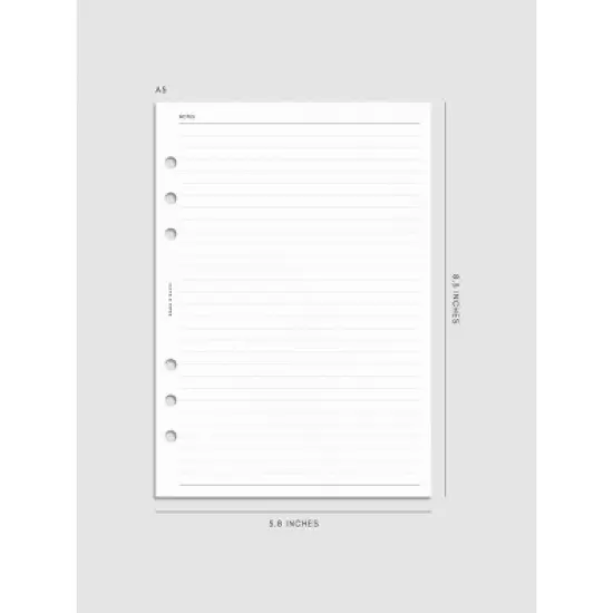 2026 Horizontal Weekly Planner Insert | Sunday Start | Cloth & Paper image {8}