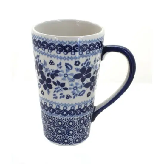 Blue Rose Polish Pottery K083 Manufaktura Large Coffee Mug image {28}