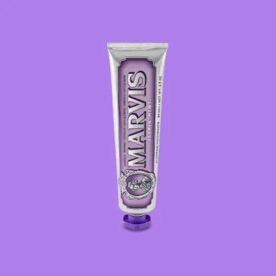 MARVIS Jasmin Mint Toothpaste (4.5 oz) FULL SIZE | Jasmine Mint Tooth Paste | Prevents Teeth Cavities, Freshens Breath image {2}