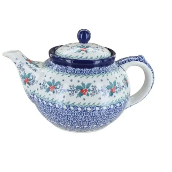 Blue Rose Polish Pottery 60 Ceramika Artystyczna Medium Teapot image {5}