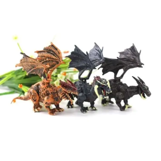 Insten Dragon 12 Pack Dragon Figurine Puzzles In Hatching Jurassic Eggs, 5 in image {3}